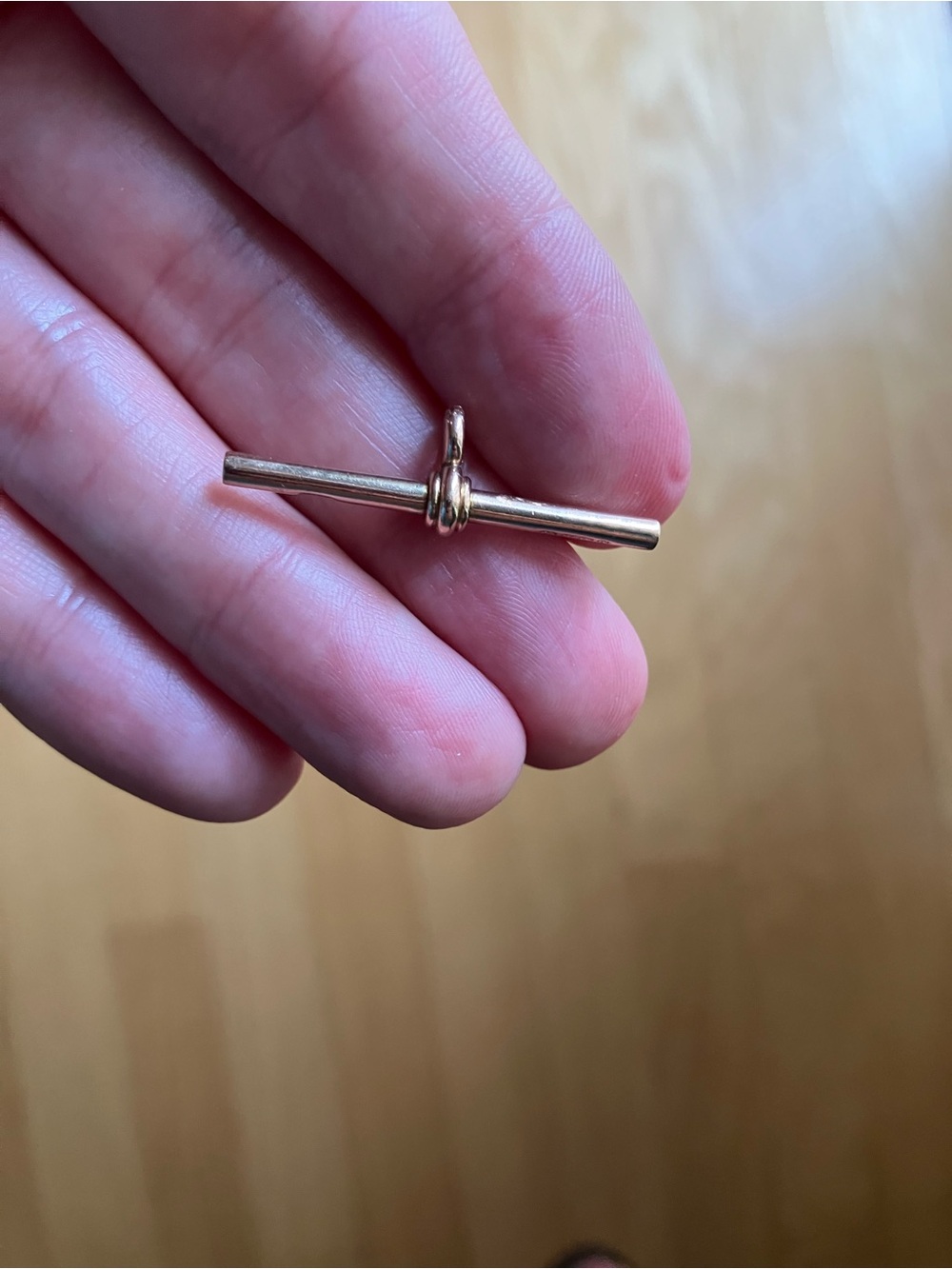 Antique 9ct Marked Gold T Bar Pendant - Women's Jewelry